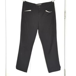 SUNICE Chandra Crop Golf Pants Womens Size 6 Black Stretch Pockets
